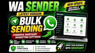 WA Sender Latest Version | Bulk WhatsApp Sending Software | New Update screenshot 1