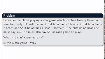 Expected gain from a coin tossing game