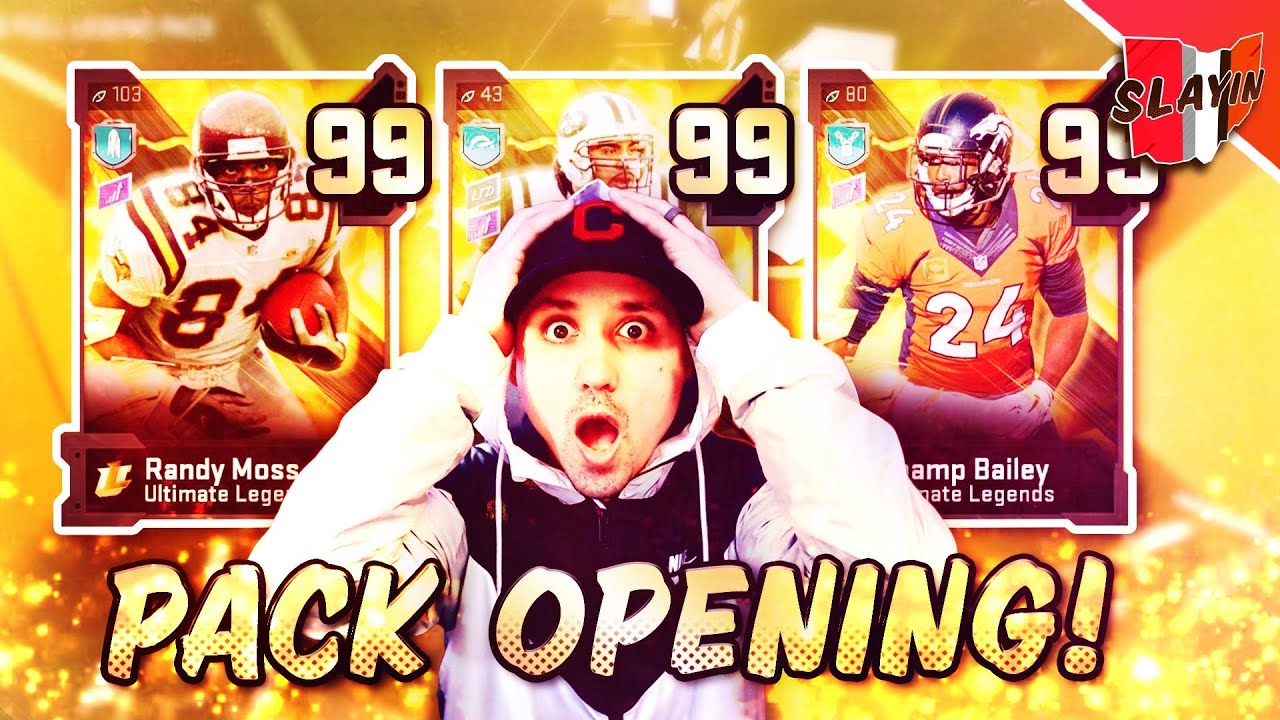 MY PACKS JUICED? 8 ULTIMATE LEGEND FANTASY PACKS FOR 99 OVERALL RANDY MOSS! Madden 20 Pack Opening
