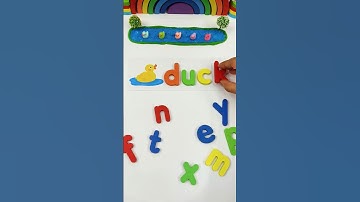 D is for DUCK | abc phonics | Learn to spell #toddlerlearning #funlearning #shorts