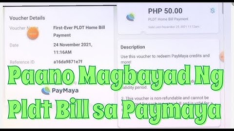 PAANO MAGBAYAD NG PLDT BILL SA PAYMAYA