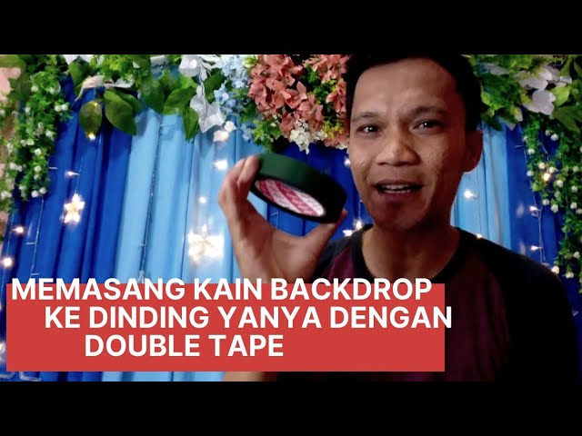 Cara Memasang Dekorasi Kain Pada Dinding Tanpa Standing Backdrop Youtube
