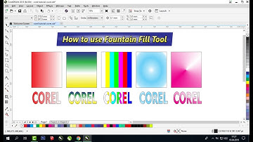 How to Use Fountain Fill in Coreldraw (interactive tool)