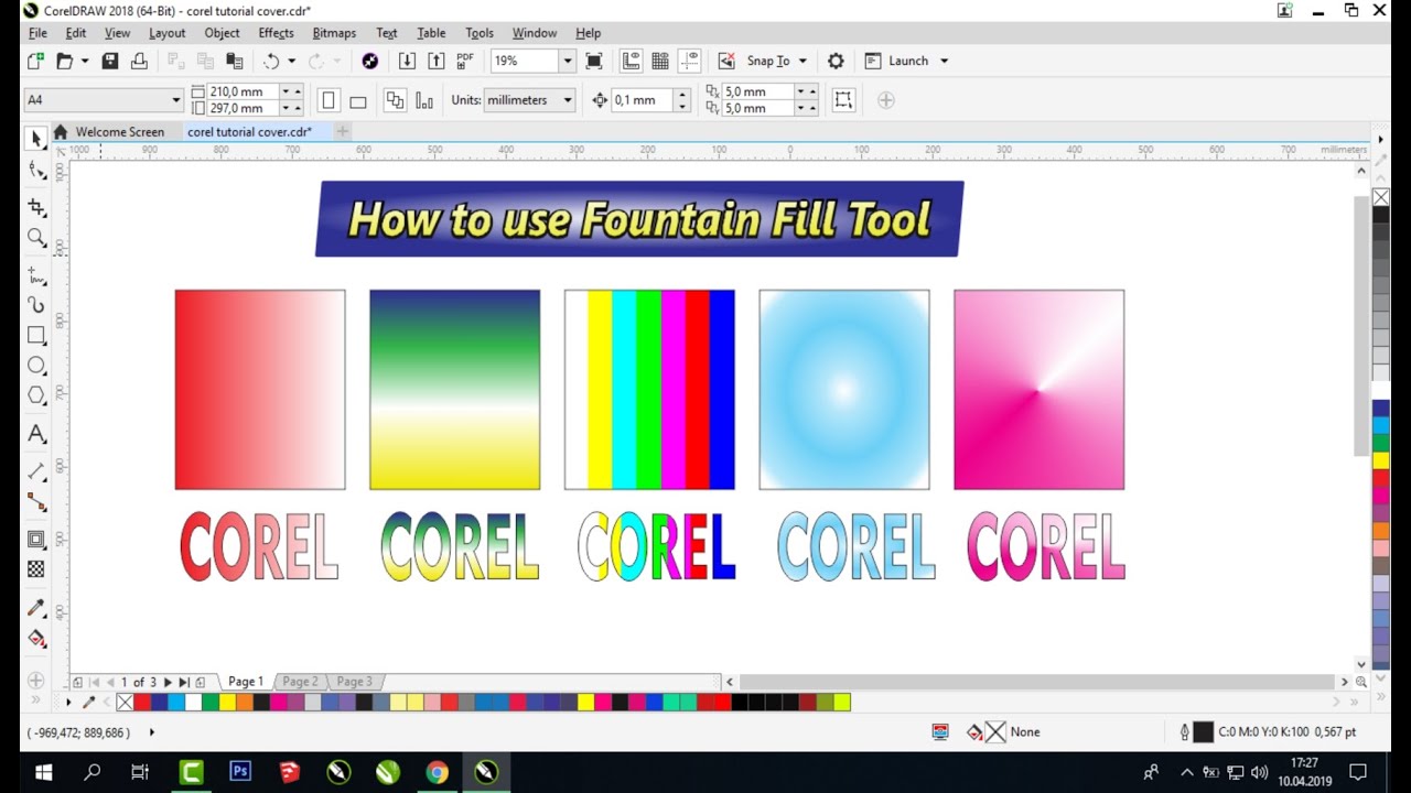 coreldraw fountain fill download