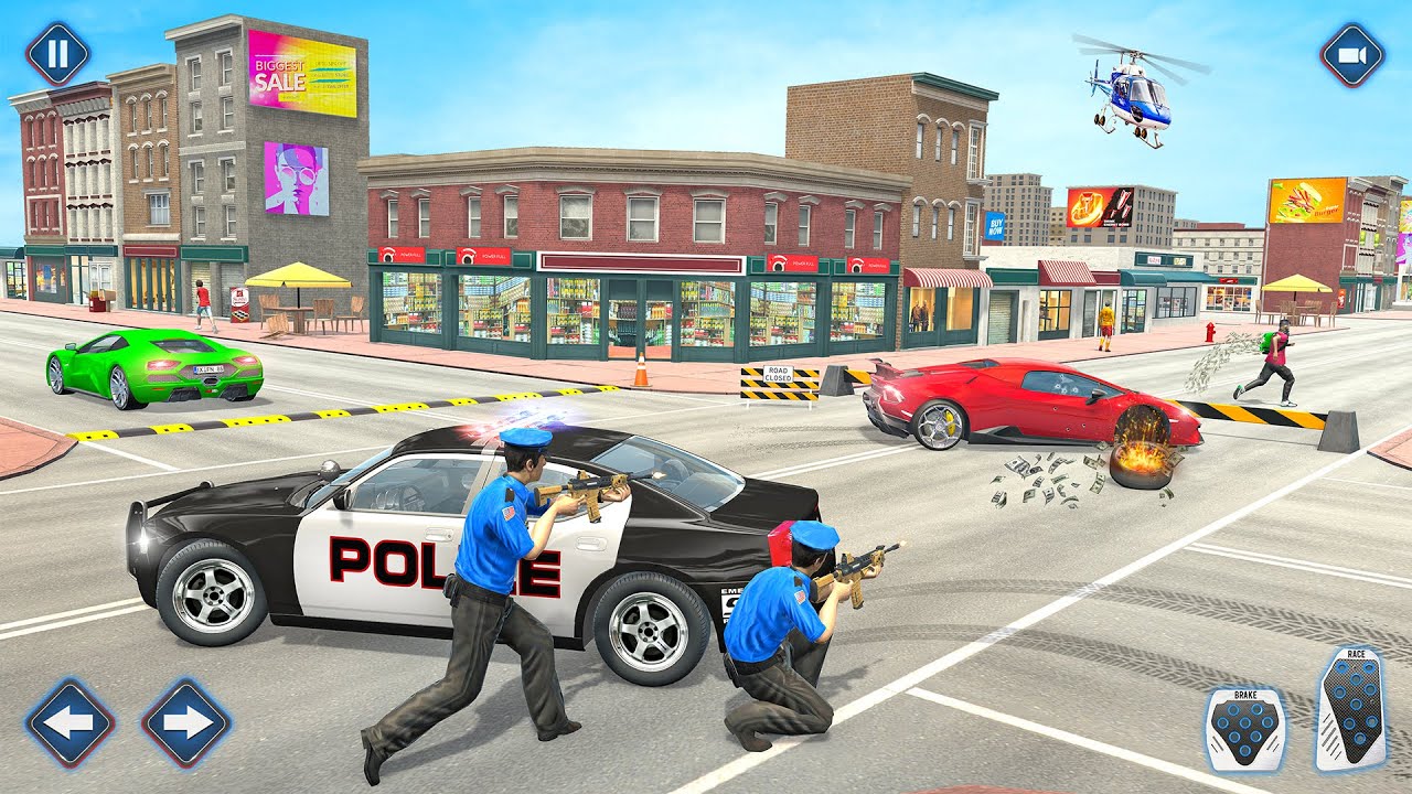 Police Car Chase Simulator 3D Game - US Police Cop Chase Car Game ...