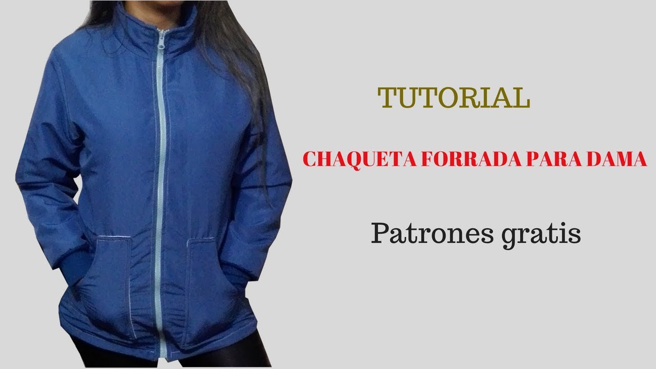 Chaqueta impermeable forrada mujer corte y confección - YouTube