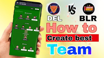 Del vs Blr team my 11 circle app per kaise banaye | How to create team del vs Blr @My11Circle
