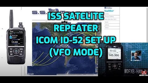 ICOM ID-52 ISS Satelite Repeater Quick Set Up-VFO Mode