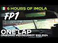 Peugeot 9x8 2024 one lap around imola