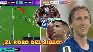 🚨WORLDWIDE SCANDAL! HISTORIC ROBBERY of CROATIA vs PORTUGAL in the LAST MINUTE HE DOESN'T TOUCH T...
