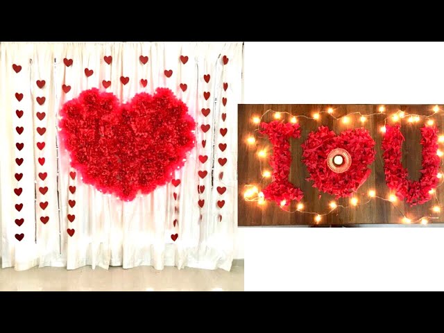 Wedding Anniversary Decoration Ideas at home | Romantic Room Decor ...