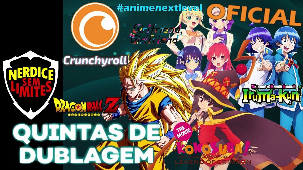 Filme de Konosuba e mais Dragon Ball Z terão dublagem em PT-BR na