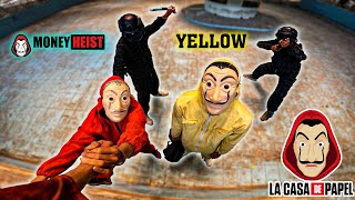 PARKOUR MONEY HEIST vs POLICE 1 ( bella ciao remix ) money heist yellow