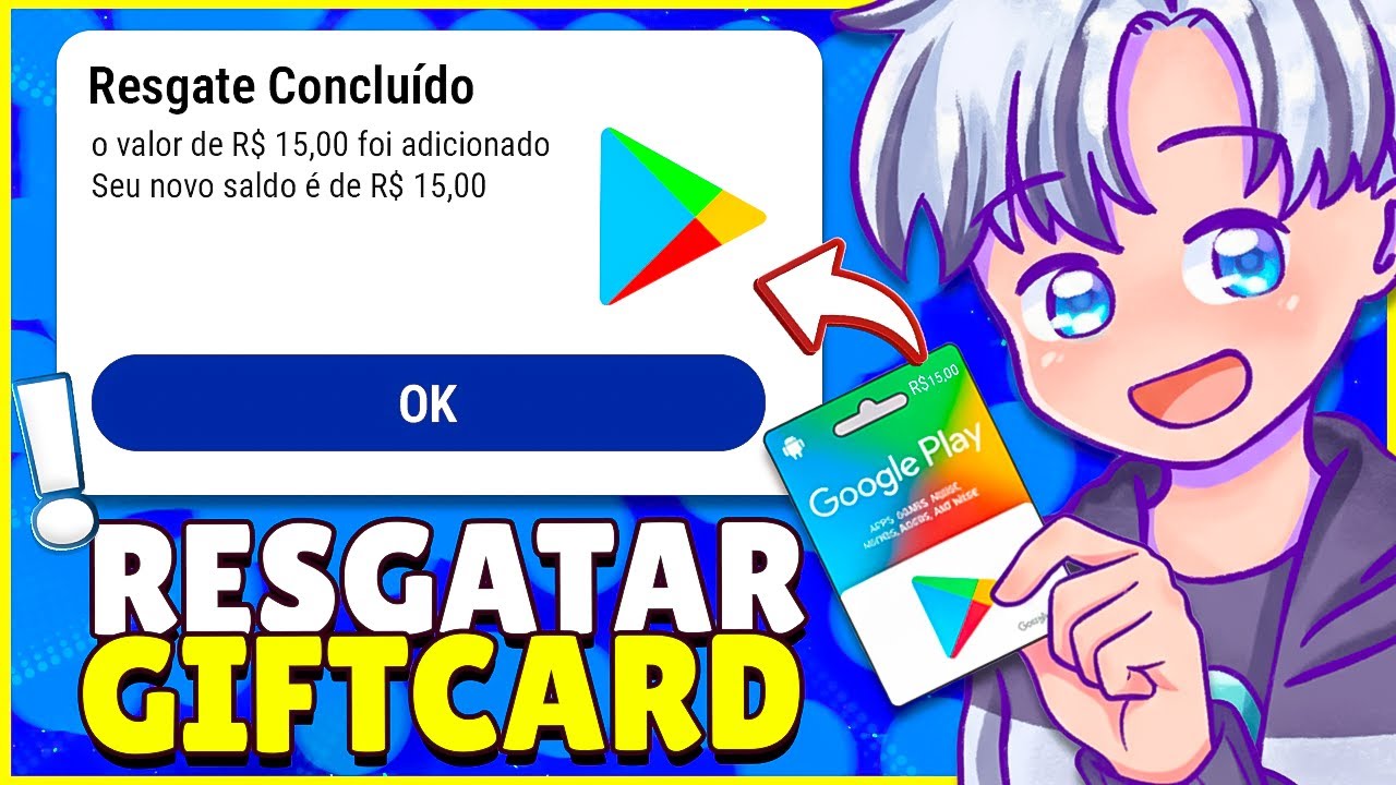 Como resgatar GIFTCARD da GOOGLE PLAY STORE em 2025 (Passo a Passo)