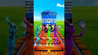 Railway Training Alien Dance Indian Railway Train Cartoon Video Colourful