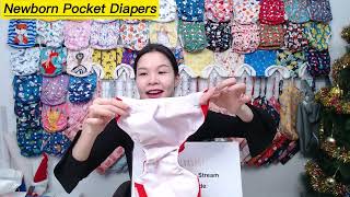 Live stream cut-newborn pocket diapers