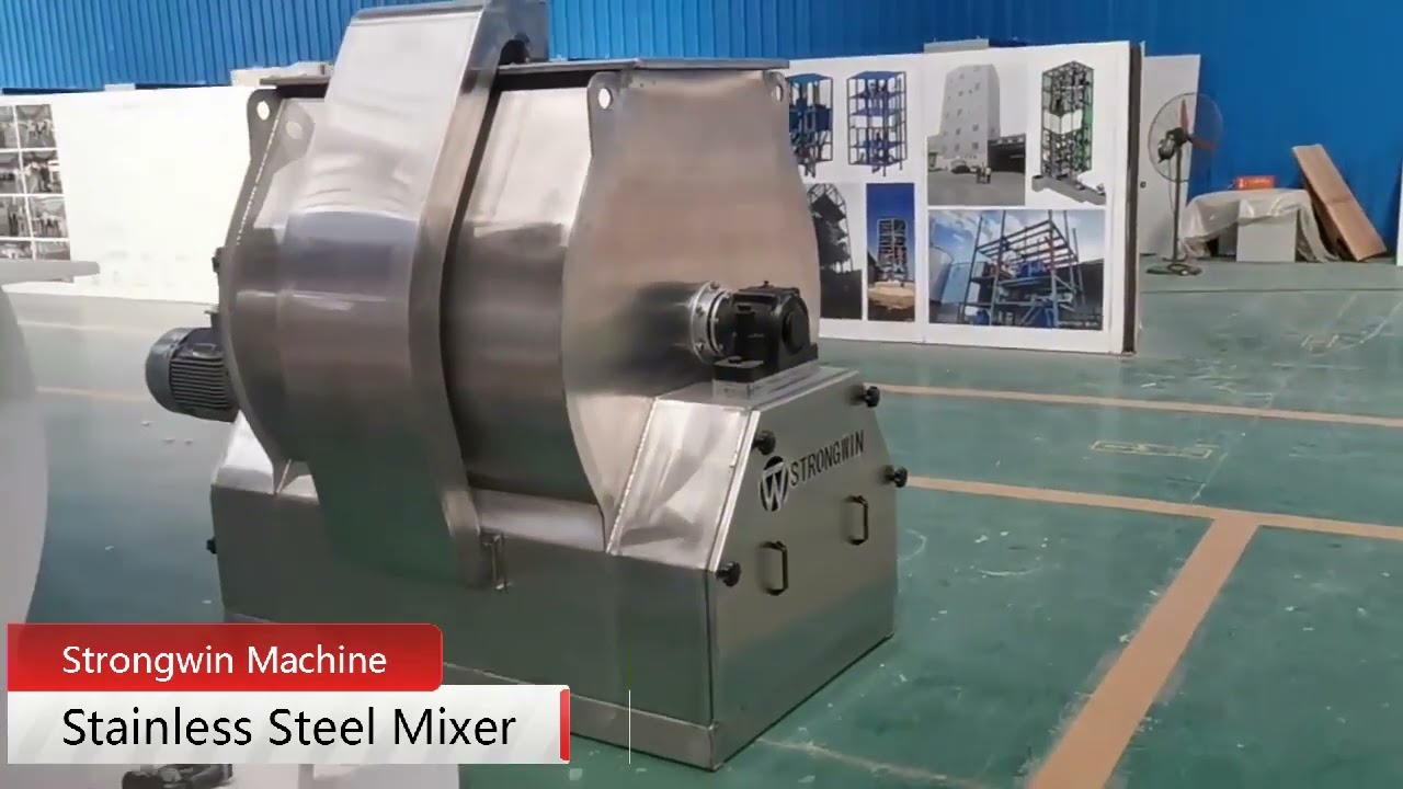 Stainless Steel Mixer for processing feed premix