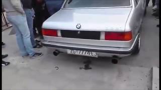 BMW E21 4.0 V8 (286 KS) - Startup & Huge Revs in Zagreb (Croatia)