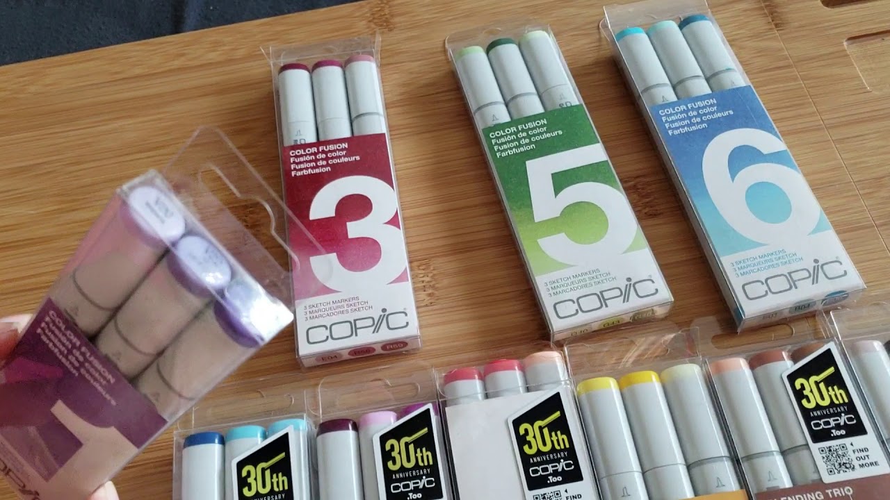 Copic Markers Color Fusion vs Blending Trio Sets YouTube