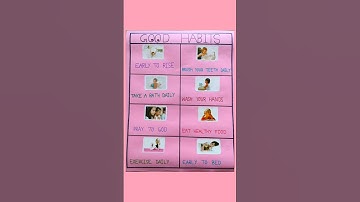 Good habits chart #shorts #varshaartandfun