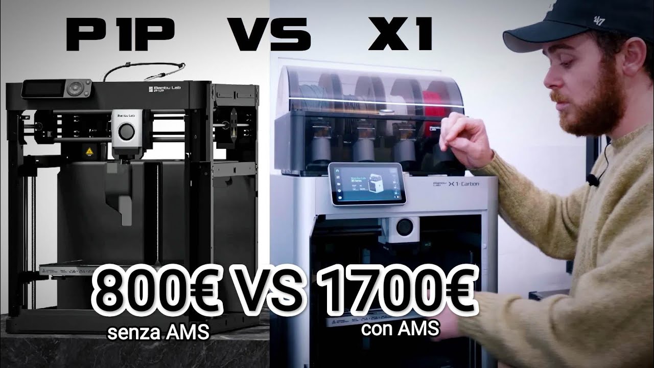 🇮🇹 P1P vs X1 Bambu Lab, quali sono le differenze? YouTube