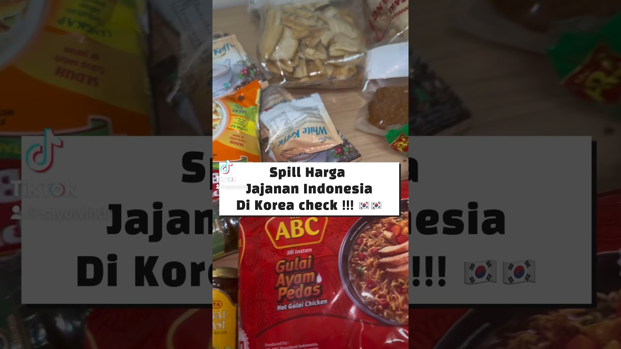 SPILL HARGA JAJANAN INDONESIA DIKOREA🇰🇷 