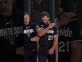 A violent collision with the wall forced him out of the game