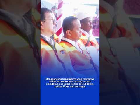Menteri Investasi Melepas Pengiriman Konsentrat Tembaga Freeport Indonesia