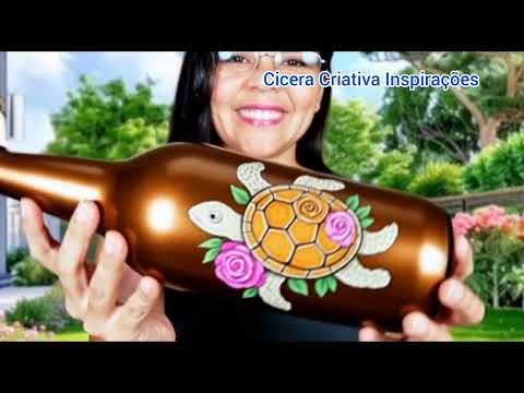 O que fazer com garrafa de vidro #artesanato #reciclagem