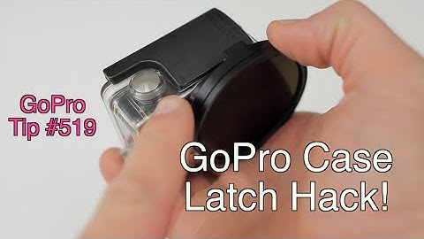 GoPro Case Latch Opening Solution! GoPro Tip #519 | MicBergsma