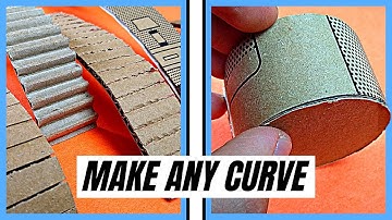 How to Make a Smooth Curve with Cardboard (6 Easy Ways to Bend Cardboard)