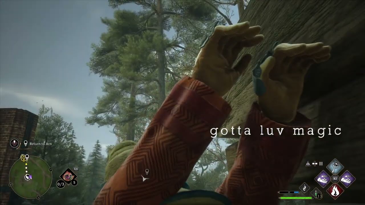 How Ada parkours in Hogwarts Legacy