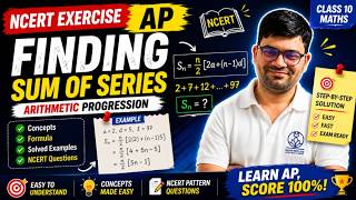 Arithmetic Progression Sum of Series 😱 | NCERT Exercise Full Solution