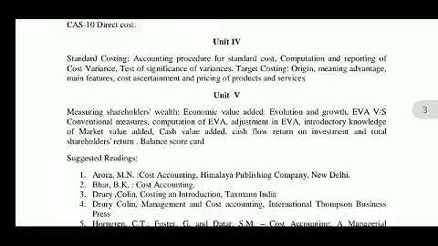 M. COM. (pre.) syllubus | A.B.S.T. mohanlal sukhadiya university city udaipur ||