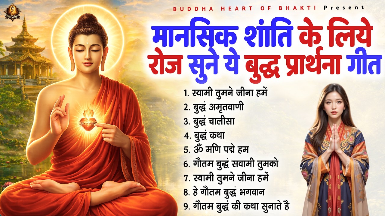 ☸️तथागत भगवान बुद्ध मानसिक शांति के लिए रोज सुने ये बुद्ध प्रार्थना गीत - Best Buddha Bhajan #buddha