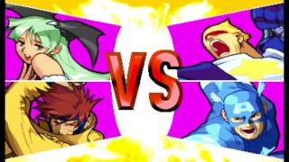 Marvel vs Capcom 1 ( Arcade ) - Morrigan / Gambit Playthrough ( July 11, 2017 )