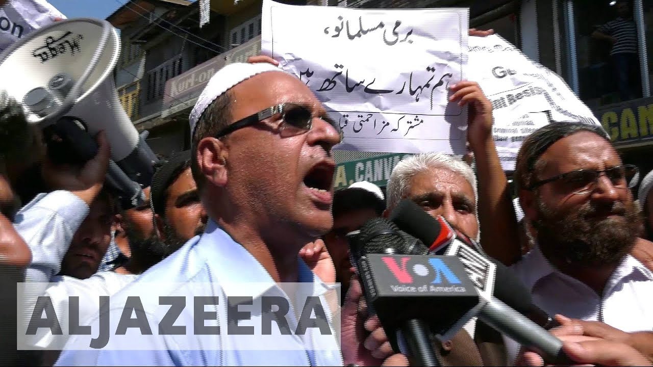 الهنود يتظاهرون تضامناً مع ضحايا الفظائع التي يتعرض لها الروهينغيا