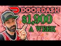 $1900 A WEEK - Making Money With Doordash