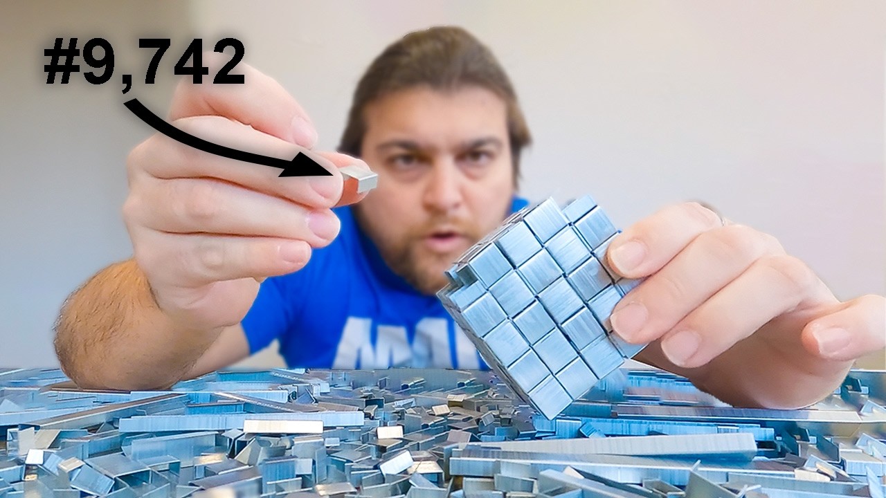 Я сделал куб из 10 000 скрепок.