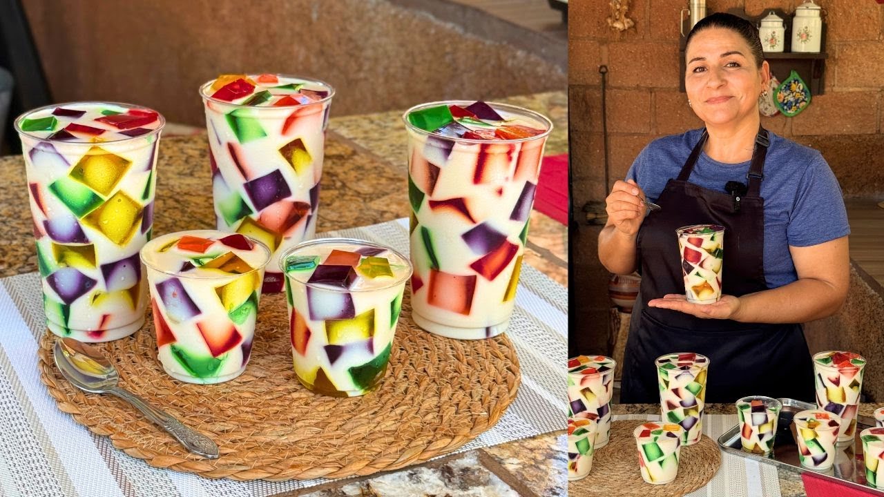 Gelatina Mosaico de Tres Leches - Postre para Fiestas - LA HERENCIA DE LAS VIUDAS