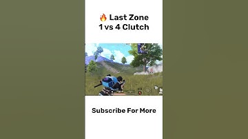 🔥 Last Zone 1 vs 4 Clutch #shorts #bgmi #viralvideo #1vs4