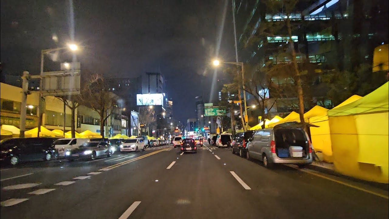 서울시내버스 주행영상 20260306 야간