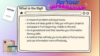big6 introduction donna mossholder video