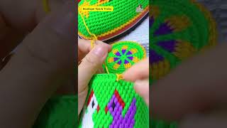 Beautiful Woolen Slippers Making Process In Easy #crochet #worldtailor #knitting #handmade