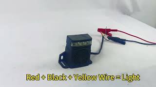 White noise   light Reverse alarm