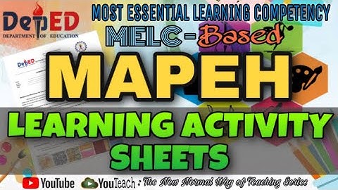 LEARNING ACTIVITY SHEETS IN MAPEH [DIFFERENT PARTS OF LAS] I FREE DOWNLOAD I Herzon Santos Cabanayan