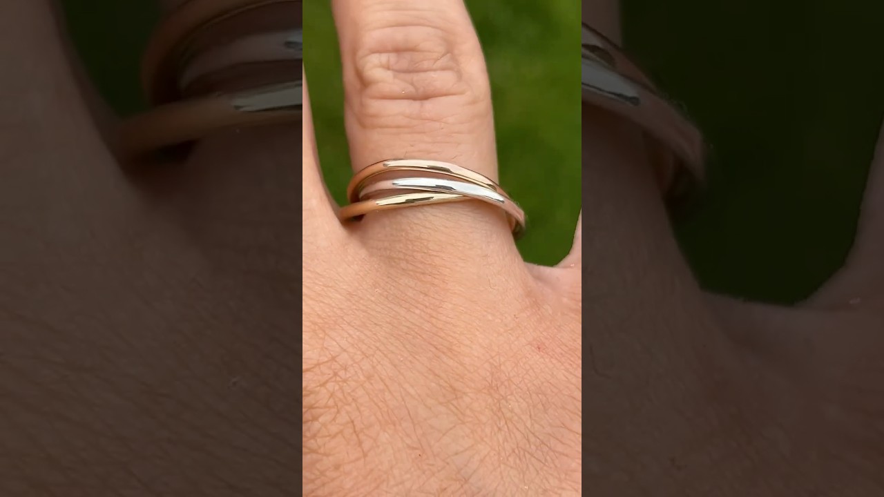 Make a tricolor trinity wedding ring with me