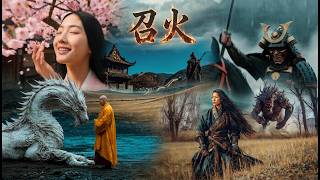 The misty realm of Zhàohuǒ , ruled by the Order of the Flame Monks with their mighty dragon horses.
