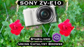 Sony ZV-E10 Gyro Data Stabilized Footage with Catalyst Browse