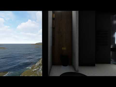 Interior walkthrough, master en suite bathroom of luxurious waterfront home